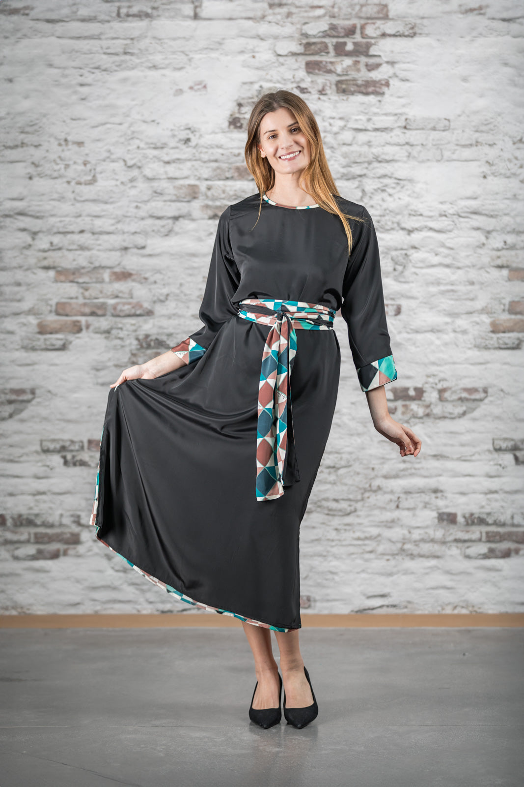 VESTIDO REVERSIBLE AZUL