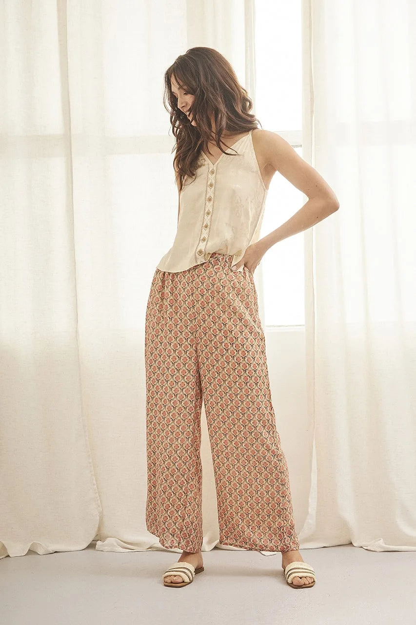 PANTALÓN PALAZZO ESTAMPADO