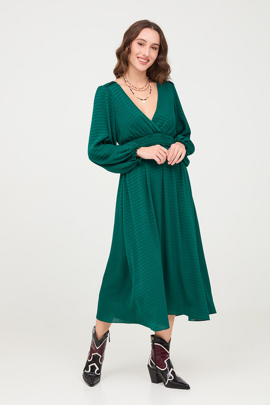 VESTIDO MIDI VERDE