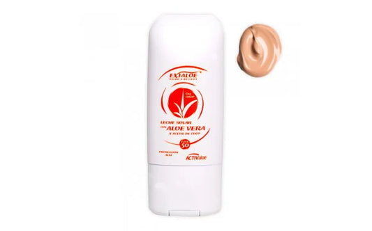 LECHE SOLAR EXIALOE SPF 50 CON COLOR